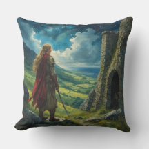 Elf Ancient Ireland Under the Sky Pillow