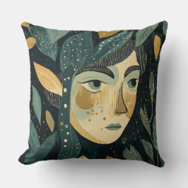 Almofada Elf Maiden Lino Impressão