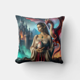 Almofada Elf segurando um ovo dragão