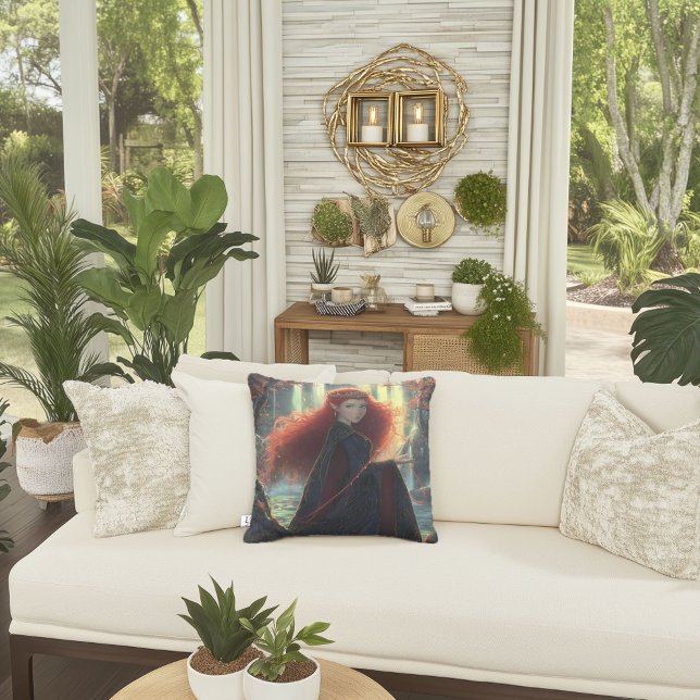 Almofada Elfo Místico numa Floresta Fantástica (Criador carregado)