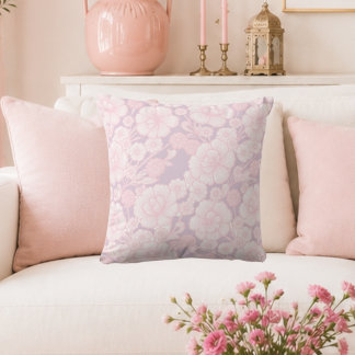 Almofada Elia 🌸 Rosa Suave Barroco Floral