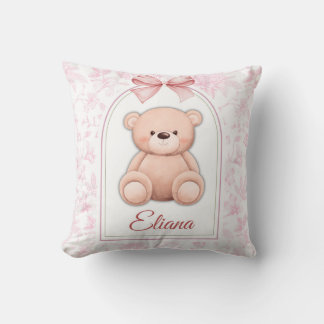 Almofada Eliana | Design de Enfermeiro de Urso Rosa Persona