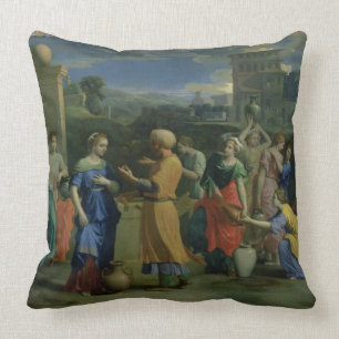 Almofada Eliezer e Rebecca no bem, 1648 (óleo no canv