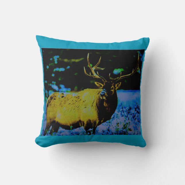Almofada Elk Azul (Frente)