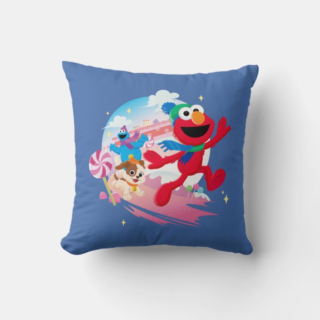Almofada Elmo, Tango & Cookie Monster | O Melhor Natal de T (Frente)