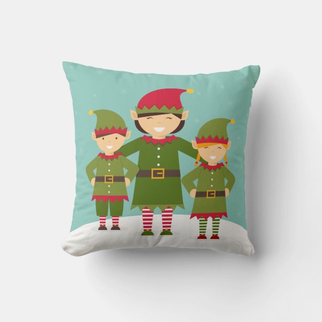 Almofada Elves de Natal (Frente)
