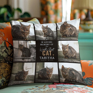 Almofada Em Adorar Memória 'Worlds Best Cat'