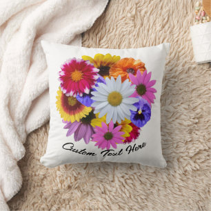 Almofada Em Bloom - Buquê Floral Redondo
