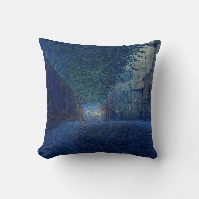 Almofada Em Dusk (Paisagem Noturna) (Cena Noturna) (Frente)