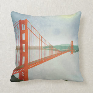 Almofada Em golden gate bridge