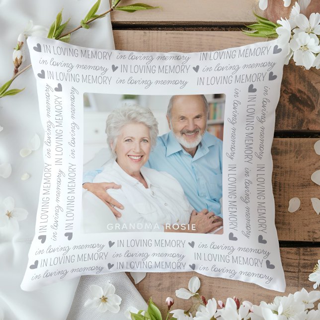 Almofada Em Loving Memory Keepsasasaem Foto Memorial (Criador carregado)