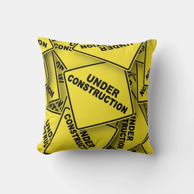 Almofada Em Sinais De Construção (Frente)