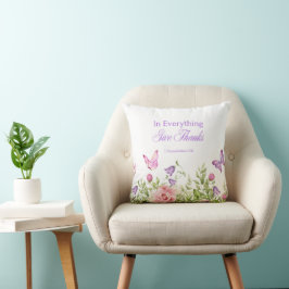Almofada Em tudo, dá Travesseiro decorativo aos Obrigados