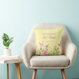 Almofada Em Tudo Dá Travesseiro decorativo Aos Obrigados (C