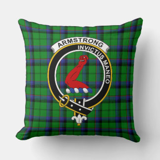 Almofada Emblema Clan Armstrong Tartan, Emblema e Logotipo