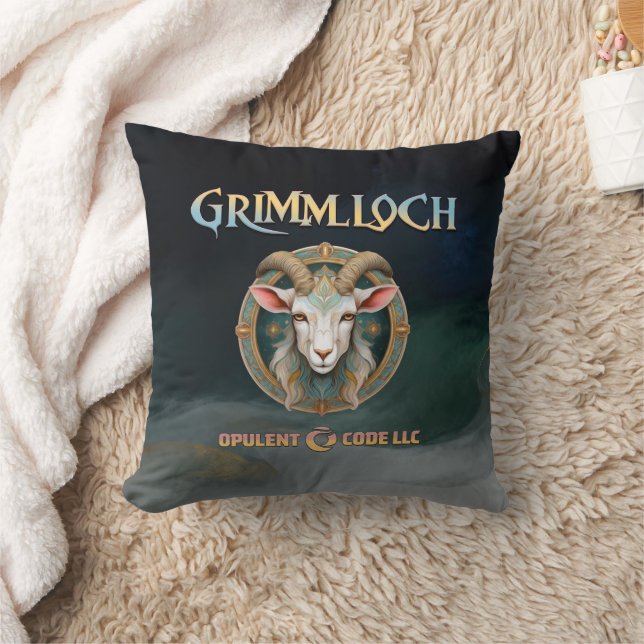 Almofada Emblema de Cabra Grimmloch Jogo de RPG Fantasia (Cobertor)