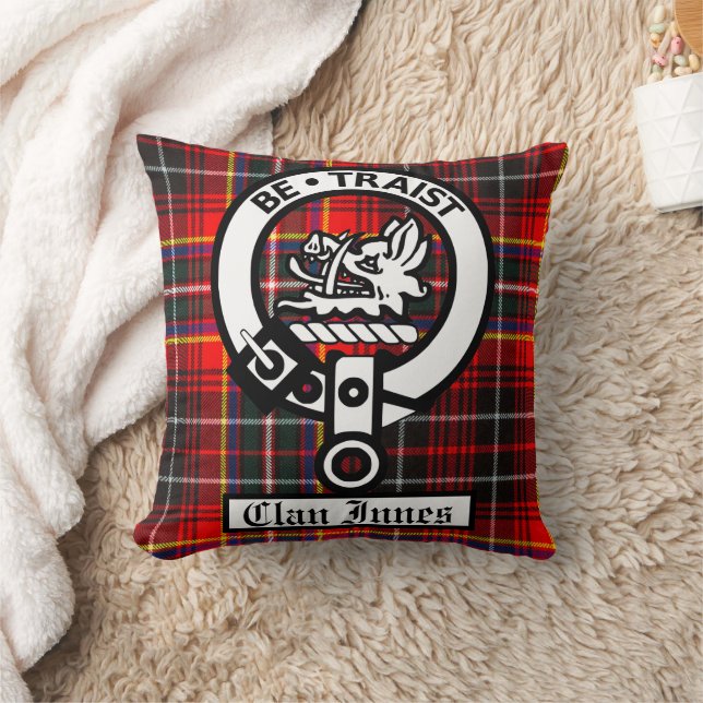 Almofada Emblema do Clã Innes e Tartan (Cobertor)