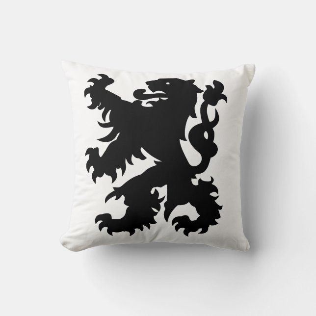 Almofada Emblema do Leão Flamengo (Frente)