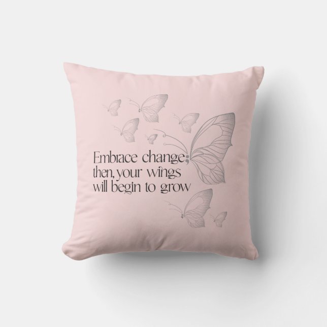 Almofada Embrace Change Throw Pillow (Frente)