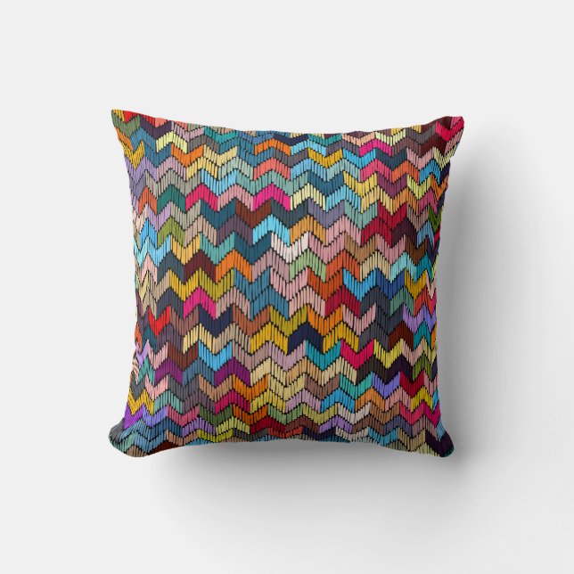 Almofada Embroidered seamless geometric pattern. Ornament E (Frente)