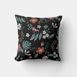 Almofada Embroiderme Colar Floral, Buquê Vintage.
