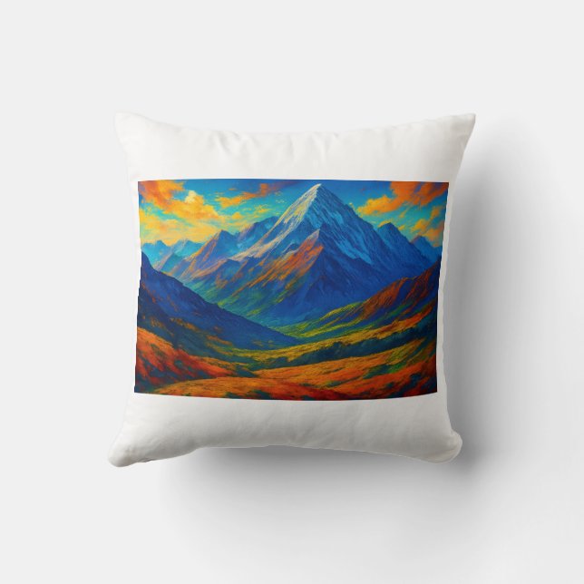 Almofada Emerald Forest Watercolor Canvas (Verso)