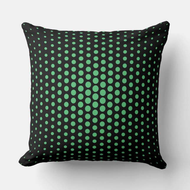 Almofada Emerald Techno Dots Modern Black (Frente)