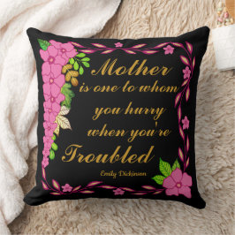 Almofada Emily Dickinson quote about Mother