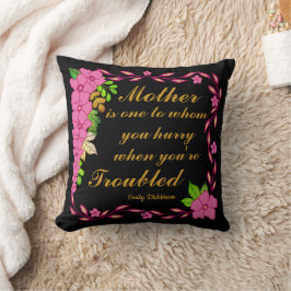 Almofada Emily Dickinson quote about Mother