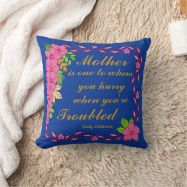Almofada Emily Dickinson quote about Mother