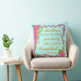 Almofada Emily Dickinson quote about Mother