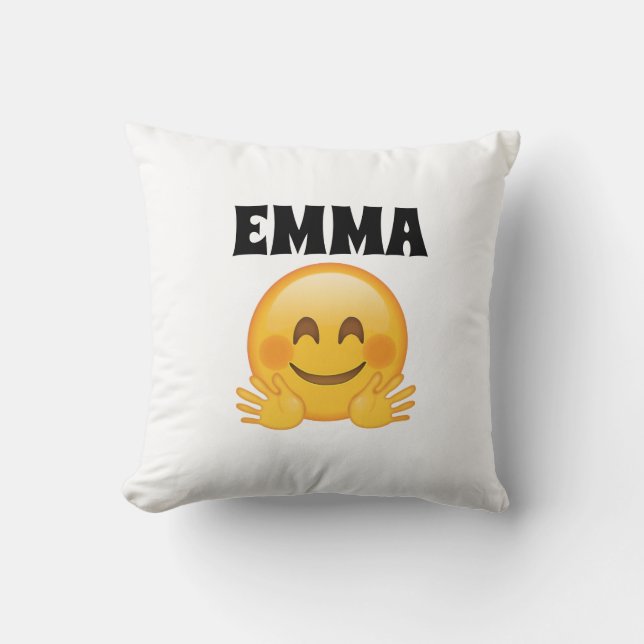 Almofada Emma- Personalized Emoji Throw Pillow  (Frente)