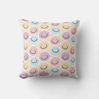 Almofada Emoji de Sorriso Retro Doodle
