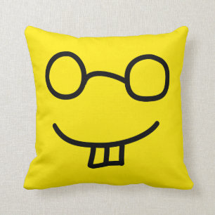 Almofada Emoticon do nerd