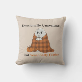 Almofada Emotionally Unavailable but Seasonally Festive