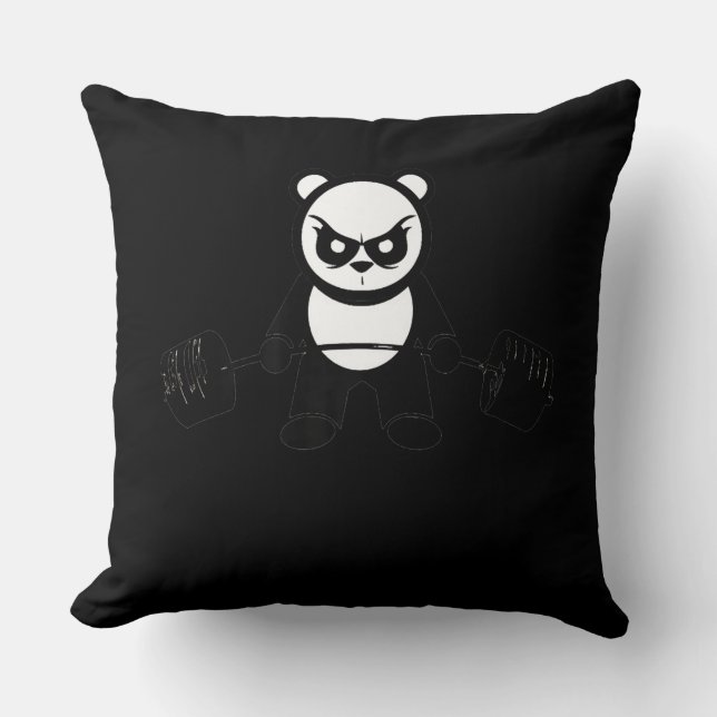 Almofada Empilhador De Urso De Panda - Gym Premium (Frente)