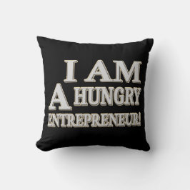 Almofada "EMPREENDEDOR COM FOME" Design. Comprar Agora