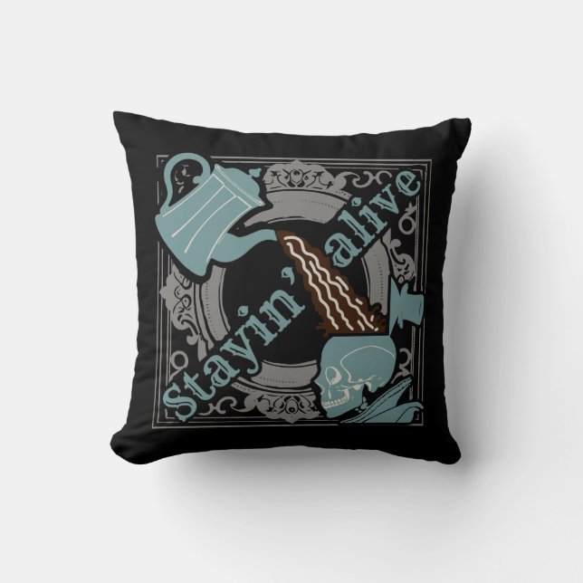 Almofada Empurre o café! (Frente)