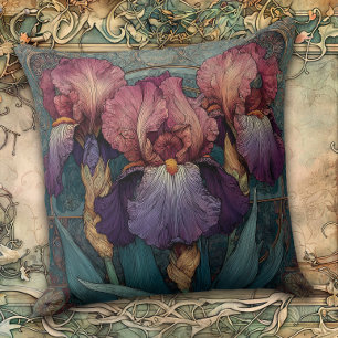 Almofada Encantamento de Íris Art Nouveau