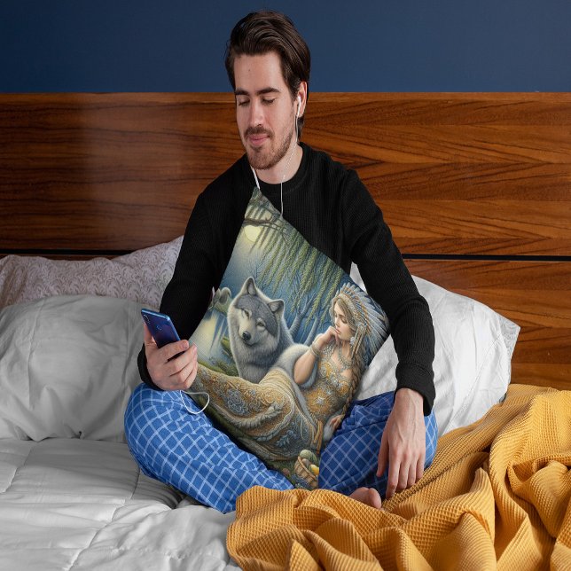 Almofada Encantamento Luar na Floresta Mística (Criador carregado)