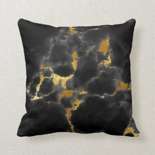 Almofada Encanto de pedra de mármore cinzento Dourado pret