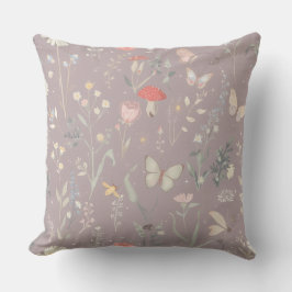 Almofada Enchanted Garden Wildflower Butterfly Whimsical