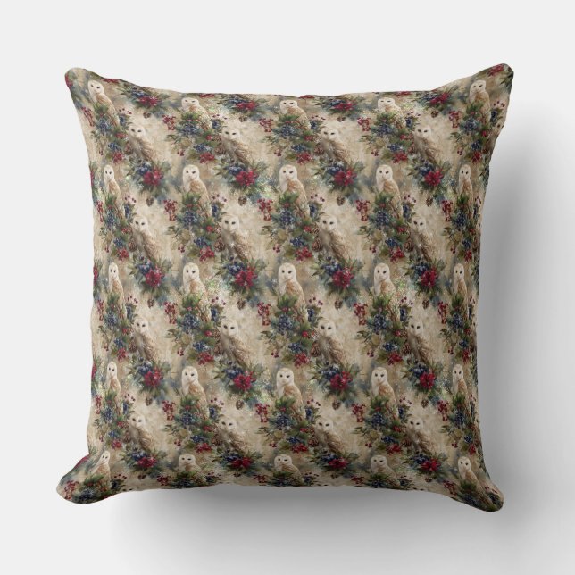 Almofada Enchanting Floral Owl (Frente)