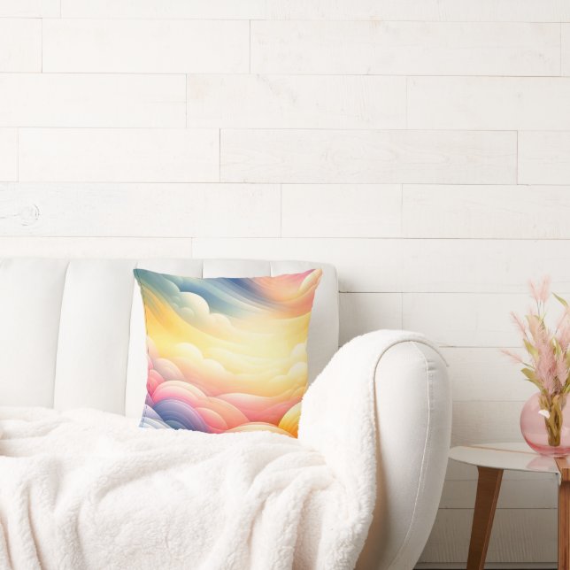 Almofada Encontrar a paz nas coludes do Sonho Puffy (Sofá)