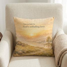 Almofada Encorajamento Cristão do Amor Infalível de Deus