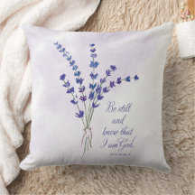 Encorajamento Cristão Lavanda com Escritura 