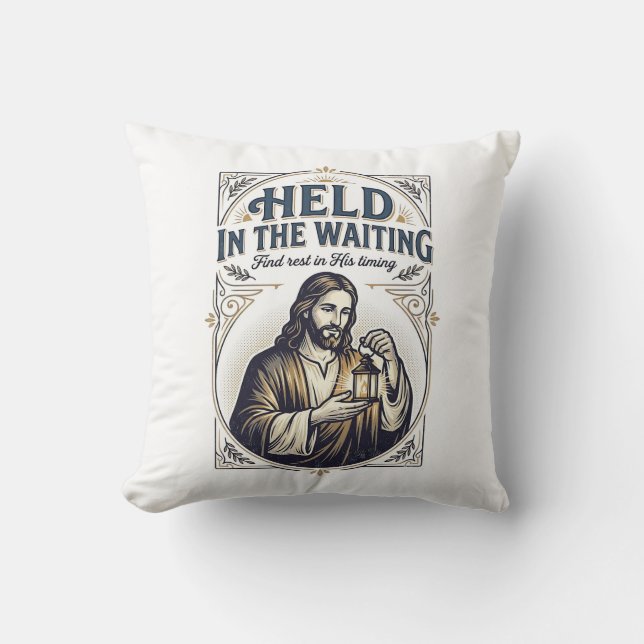 Almofada Encorajamento Jesus Infertilidade Tentando Concebe (Frente)