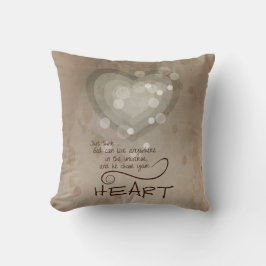 Almofada Encorajamento Religioso do Coração, Grunge