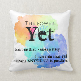 Almofada Encorajando o poder do ainda