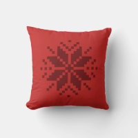 Ênfase Natal Nórdica Pixel Snowflake